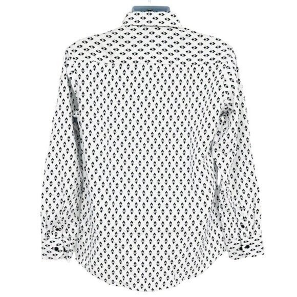 NWT Silver Stone Geo Collection Men's Shirt Large Modern Fit Button Down $149 - Picture 2 of 12